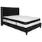 Flash Furniture Full Platform Bed Set, Black HG-BMF-38-GG - alternate 5